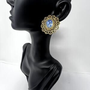 stud earrings Fashion jewelry 80s 90s y2k 1928 blue Party Event Holiday Vintage